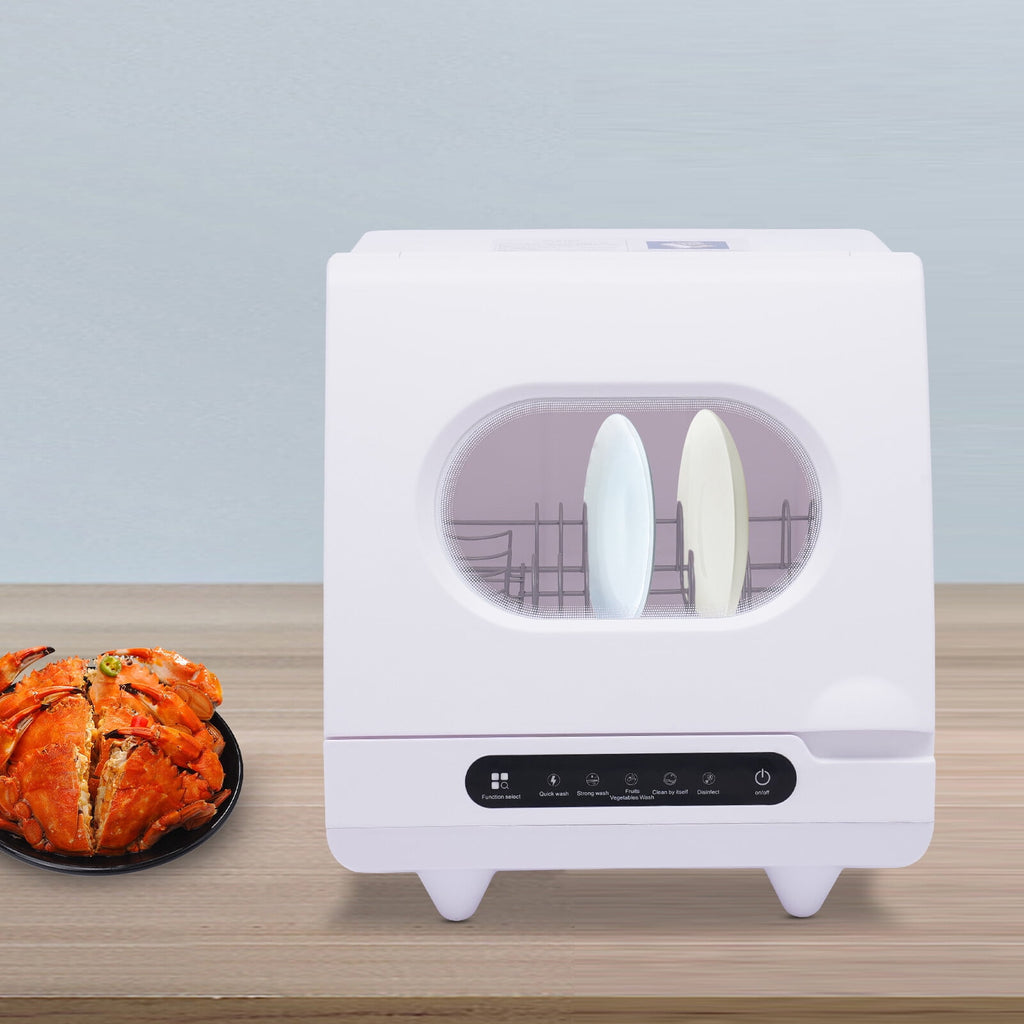 40*40*45cm 1200W Portable White Countertop Dishwasher Mini Countertop Dishwasher Homes Apartments